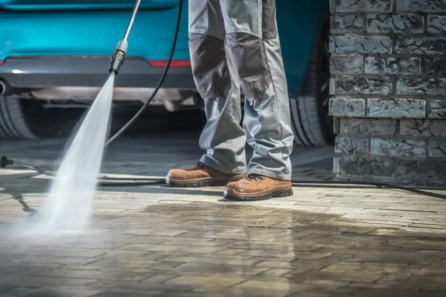 Natural Stone Powerwash Cleaning